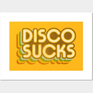 Disco Sucks (version 2 - faded) Posters and Art